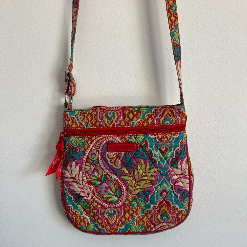 Vera Bradley Triple zip hipster crossbody bag